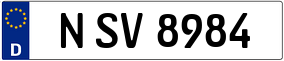 Truck License Plate